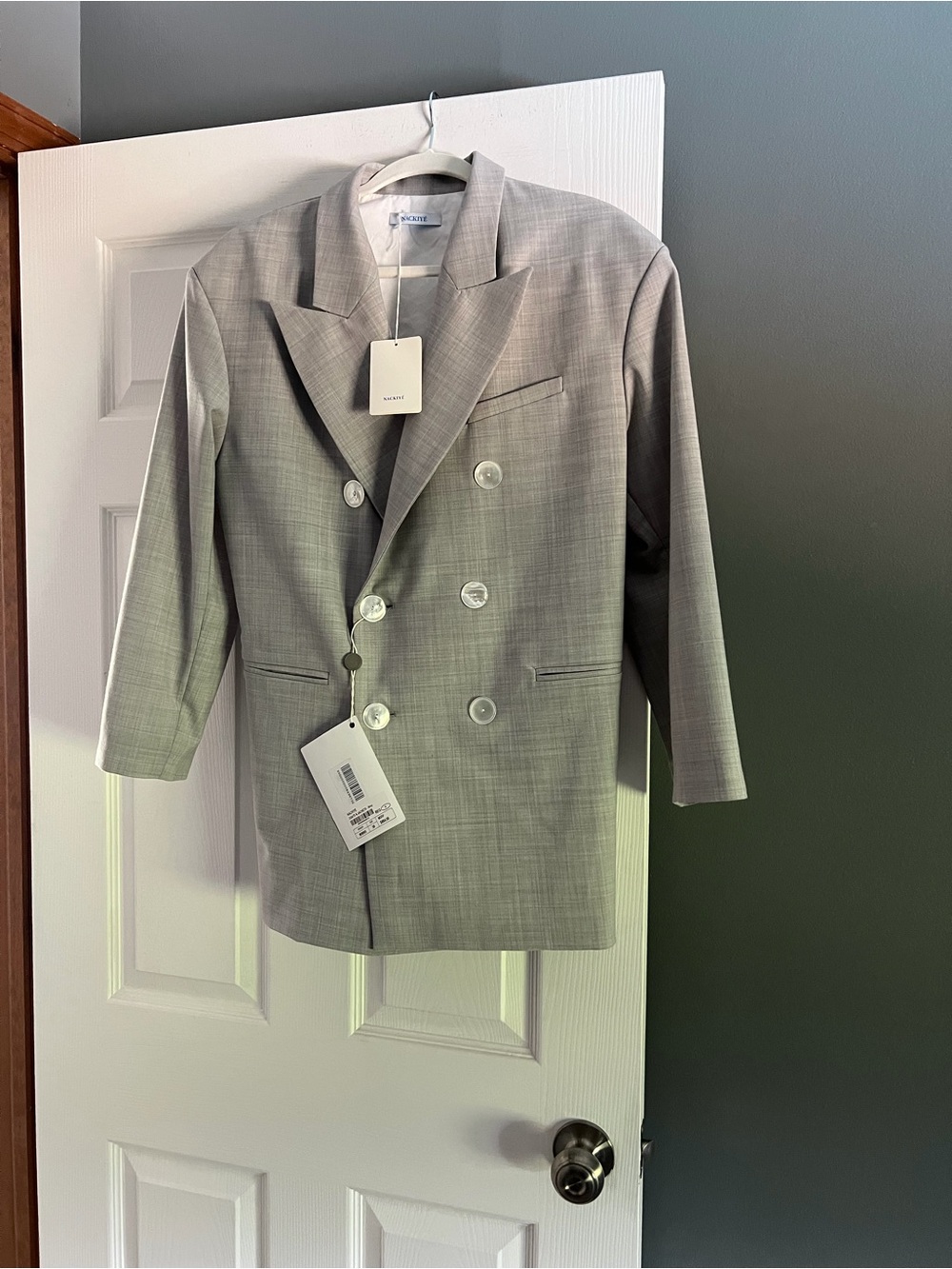 Nackiye Light Gray Jacket